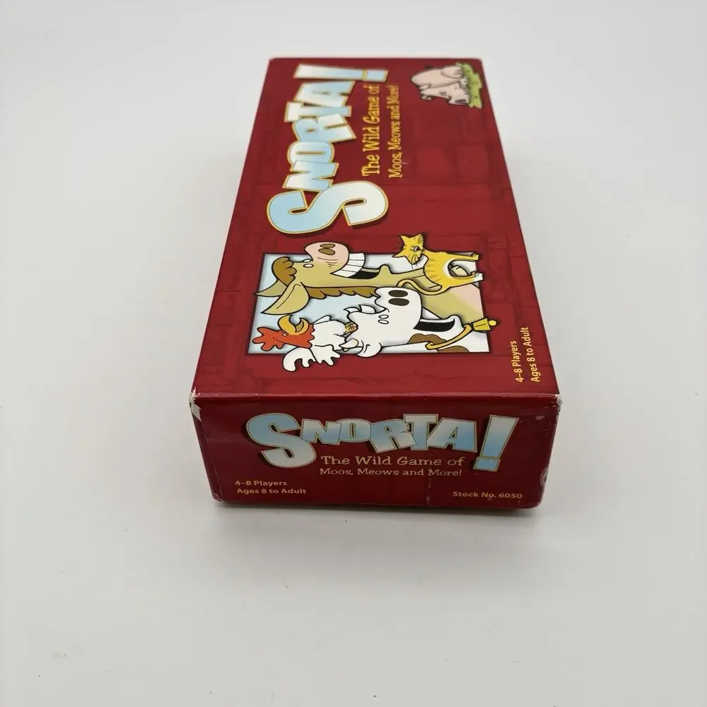 Snorta The Wild Game of Moos Meows & More 2004 VG Condition. 2 Pieces Missing
